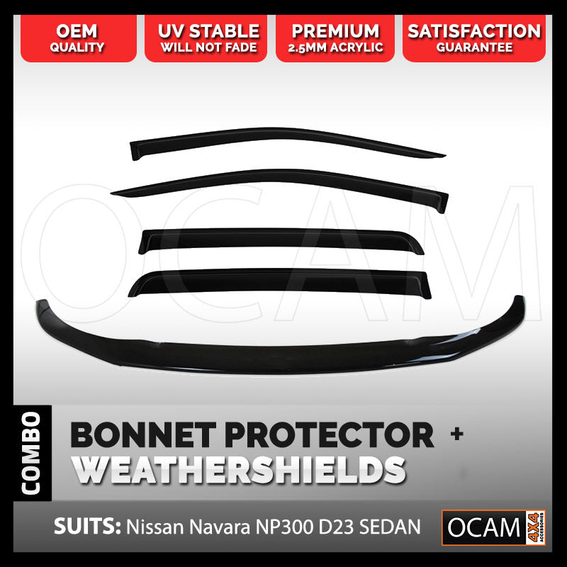 Bonnet Protector & Weathershields for Nissan Navara NP300 03/2021-25, D23 – additional photo
