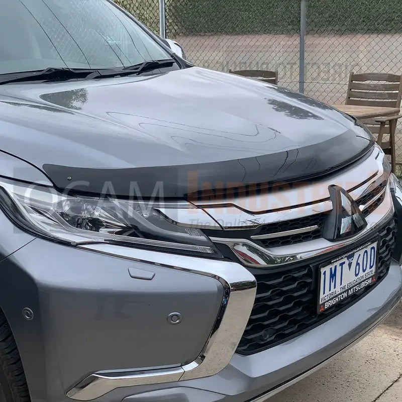 Bonnet Protector & Weathershields for Mitsubishi Pajero Sport QE 2015-10/2019 Tinted Guard – additional photo