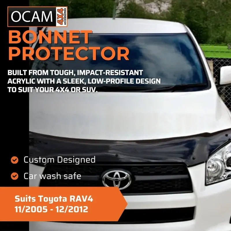 Bonnet Protector, Weathershields For Toyota RAV4 11/2005 - 12/2012 Visors – additional photo