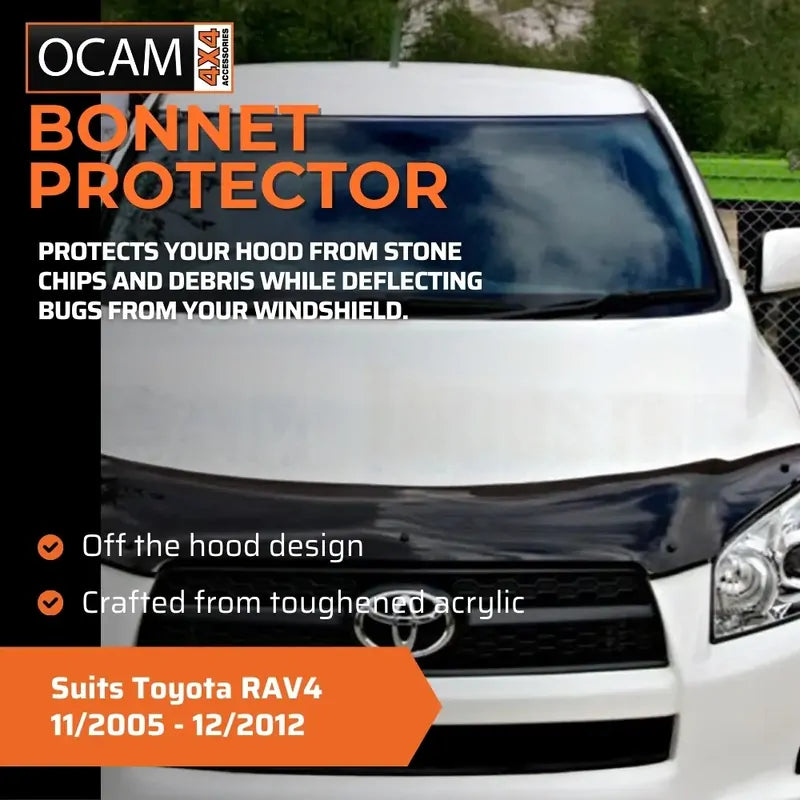 Bonnet Protector, Weathershields For Toyota RAV4 11/2005 - 12/2012 Visors – additional photo