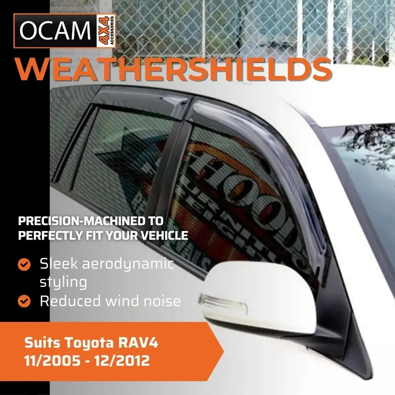 Bonnet Protector, Weathershields For Toyota RAV4 11/2005 - 12/2012 Visors – additional photo