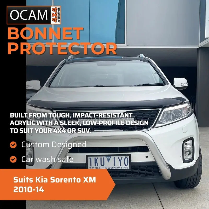 Bonnet Protector, Weathershields For Kia Sorento XM 2010-14 Tinted Visors – additional photo