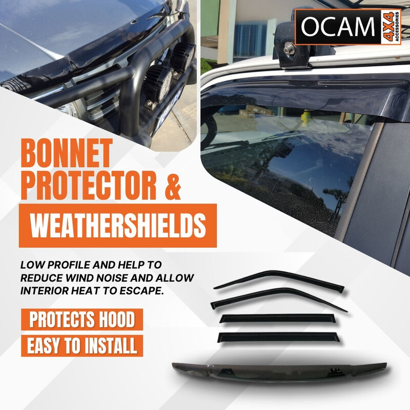 Bonnet Protector, Weathershields For Nissan Patrol GU 1998-2004 Y61 Wagon – additional photo