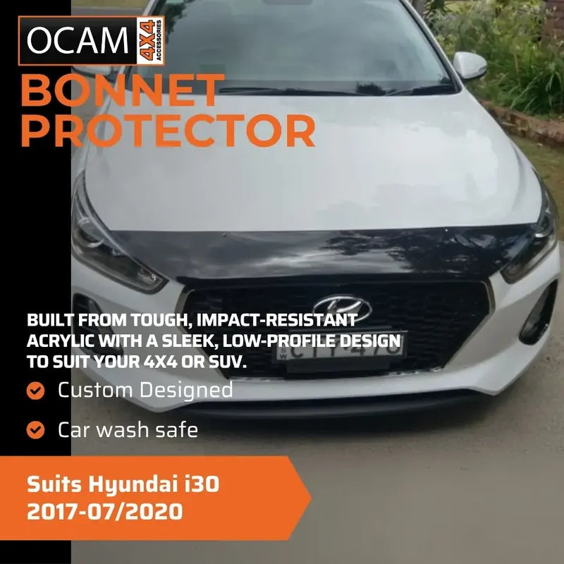 Bonnet Protector, Weathershields For Hyundai i30 2017-07/2020 Visors – additional photo