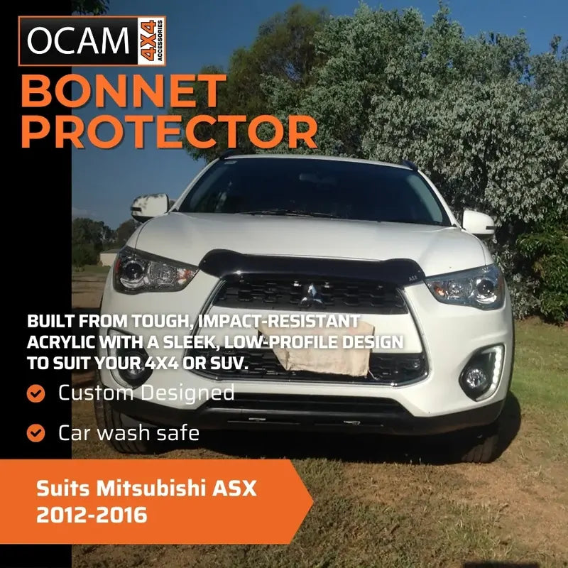 Bonnet, Headlight Protectors, Weathershields for Mitsubishi ASX 2012-2016 Visors – additional photo
