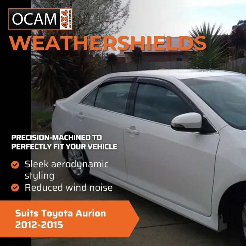 Bonnet, Headlight Protectors, Weathershields for Toyota Aurion 2012-2015 – additional photo