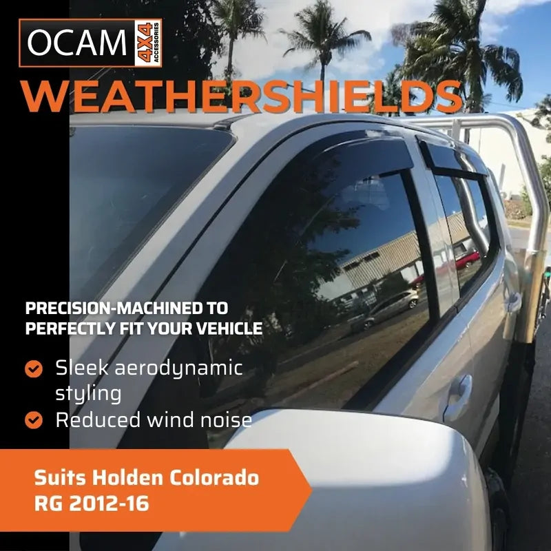 Bonnet, Headlight Protectors, Weathershields for Holden Colorado RG 2012-16 – additional photo