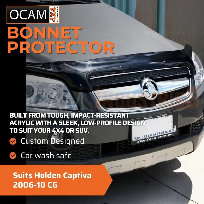 Bonnet, Headlight Protectors, Weathershields For Holden Captiva 2006-10 CG – additional photo