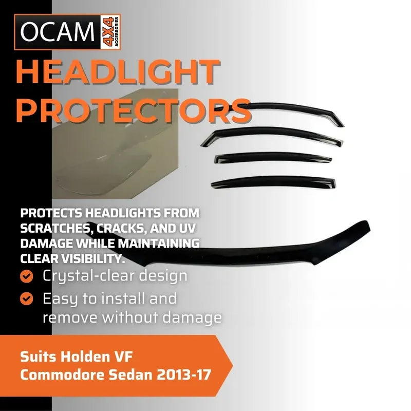 Bonnet, Headlight Protectors, Visors For Holden VF Commodore Sedan 2013-17 – additional photo