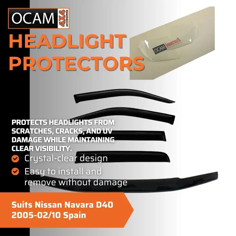 Bonnet, Headlight Protectors, Visors for Nissan Navara D40 2005-02/10 Spain – additional photo
