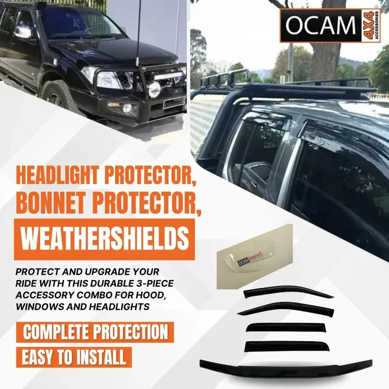 Bonnet, Headlight Protectors, Visors for Nissan Navara D40 2005-02/10 Spain – additional photo