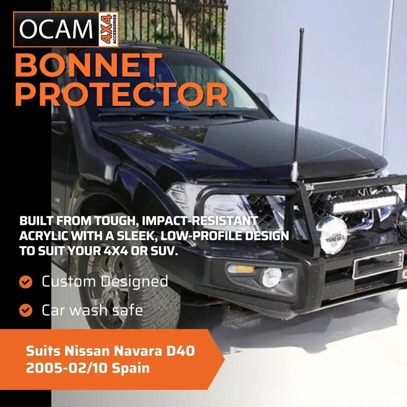 Bonnet, Headlight Protectors, Visors for Nissan Navara D40 2005-02/10 Spain – additional photo