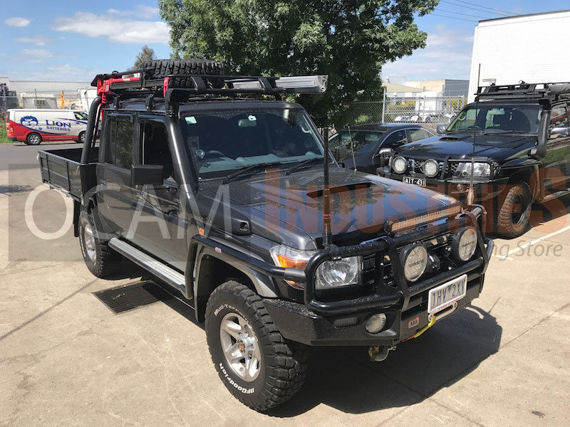 Bonnet & Headlight Protectors & Weathershields 2pc For Toyota Landcruiser 70 76 78 Series, 2017-10/2023 – additional photo