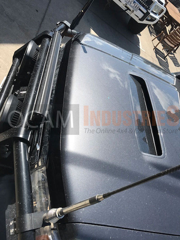Bonnet & Headlight Protectors & Weathershields 2pc For Toyota Landcruiser 70 76 78 Series, 2017-10/2023 – additional photo