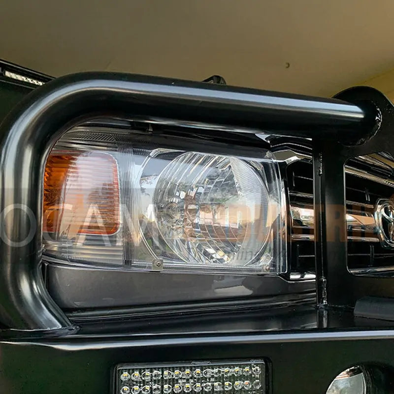 Bonnet & Headlight Protectors & Weathershields 2pc For Toyota Landcruiser 70 76 78 Series, 2007-16 – additional photo