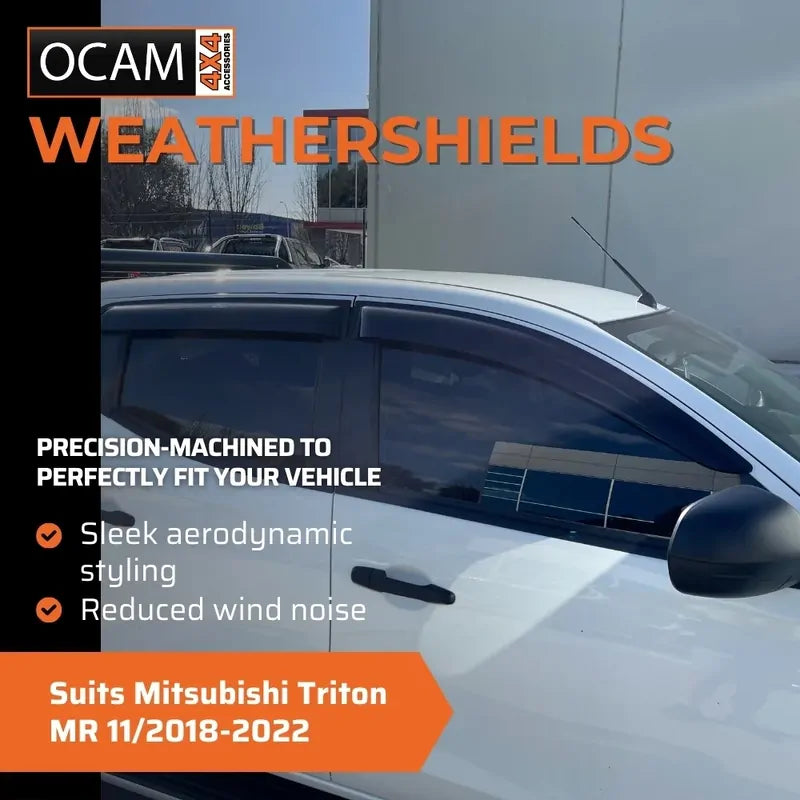 Bonnet, Headlight Protectors, Weathershields for Mitsubishi Triton MR 11/2018-2022 – additional photo