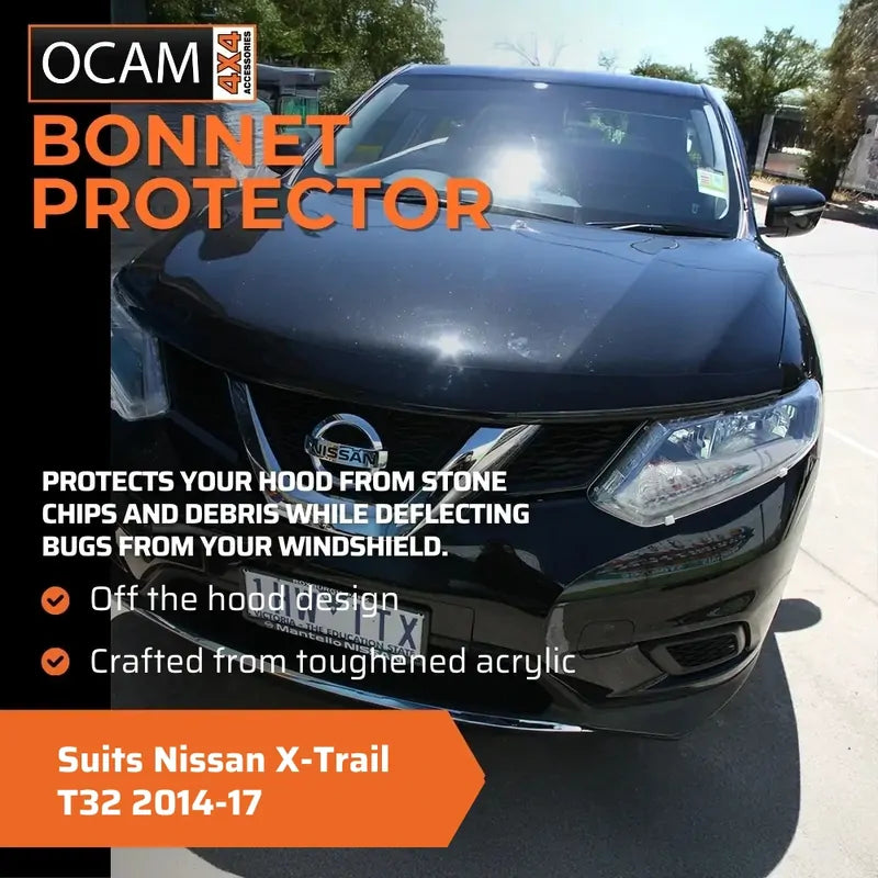 Bonnet, Headlight Protectors, Weathershields For Nissan X-Trail T32 2014-17 – additional photo