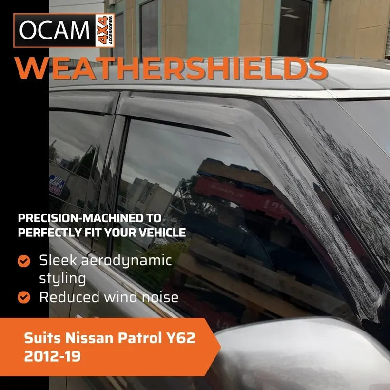 Bonnet, Headlight Protectors, Weathershields for Nissan Patrol Y62 2012-2019 – additional photo