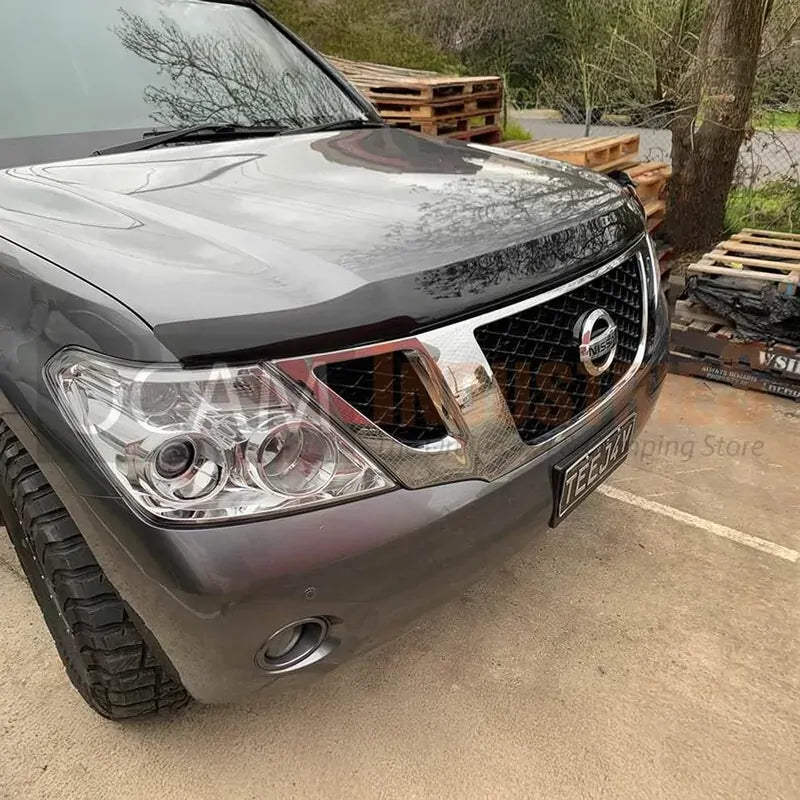 Bonnet, Headlight Protectors, Weathershields for Nissan Patrol Y62 2012-2019 – additional photo