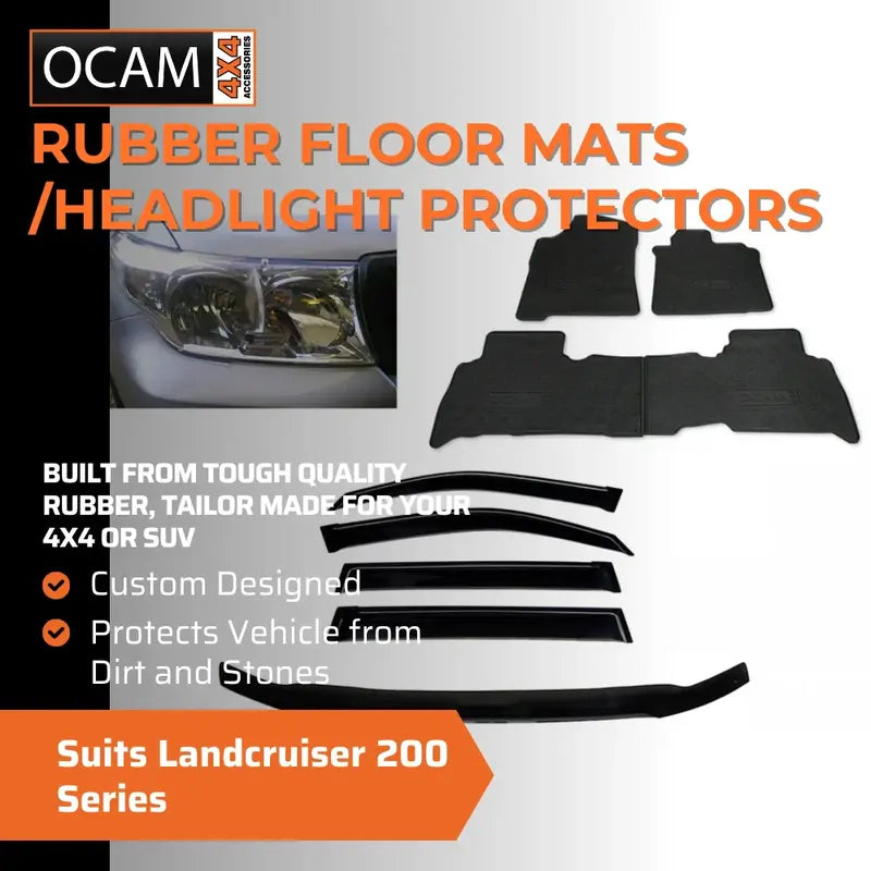 For Landcruiser 200 Series Bonnet & Headlight Protectors, Weathershields, Mats – additional photo