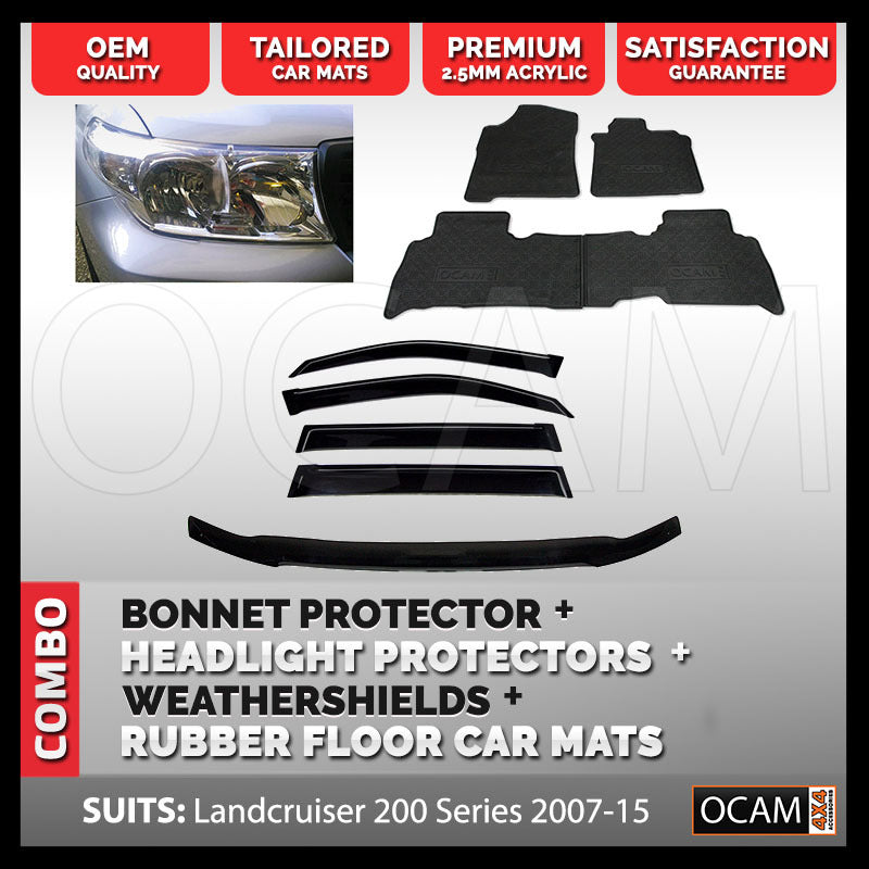 For Landcruiser 200 Series Bonnet & Headlight Protectors, Weathershields, Mats – additional photo