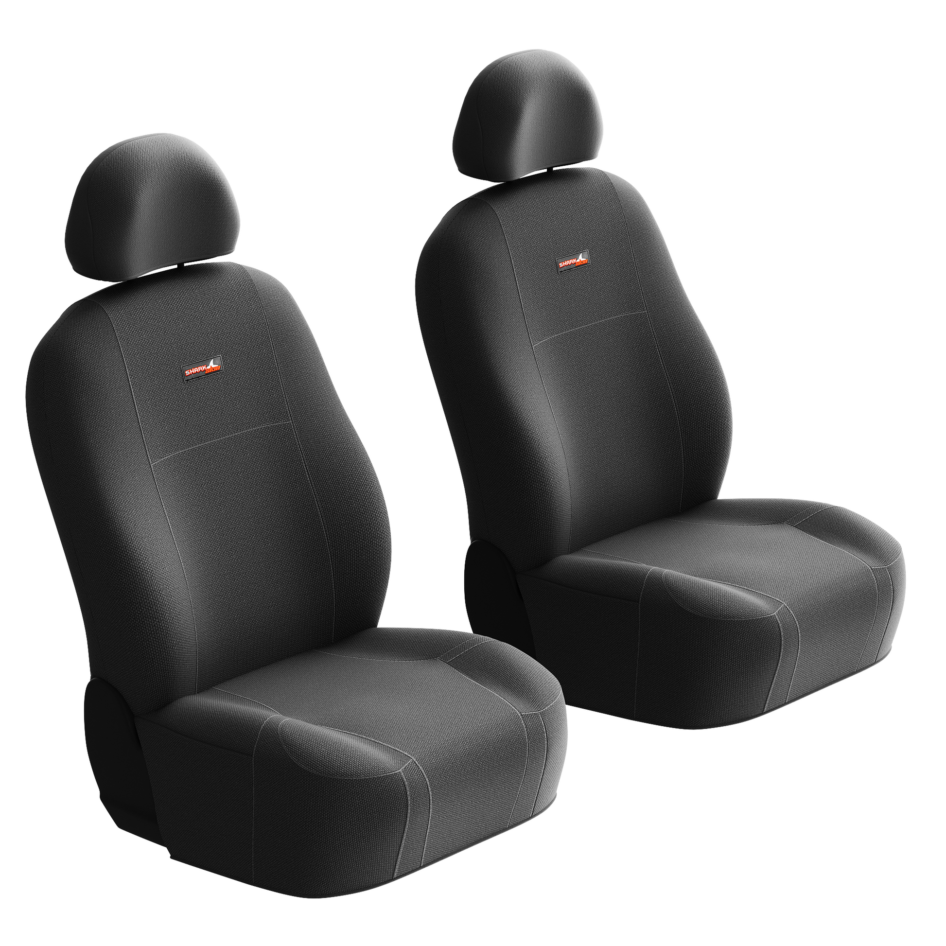 Sharkskin Canvas Seat Covers for Isuzu MU-X 5 Seater (Nov/2013 - May/2021) in Black