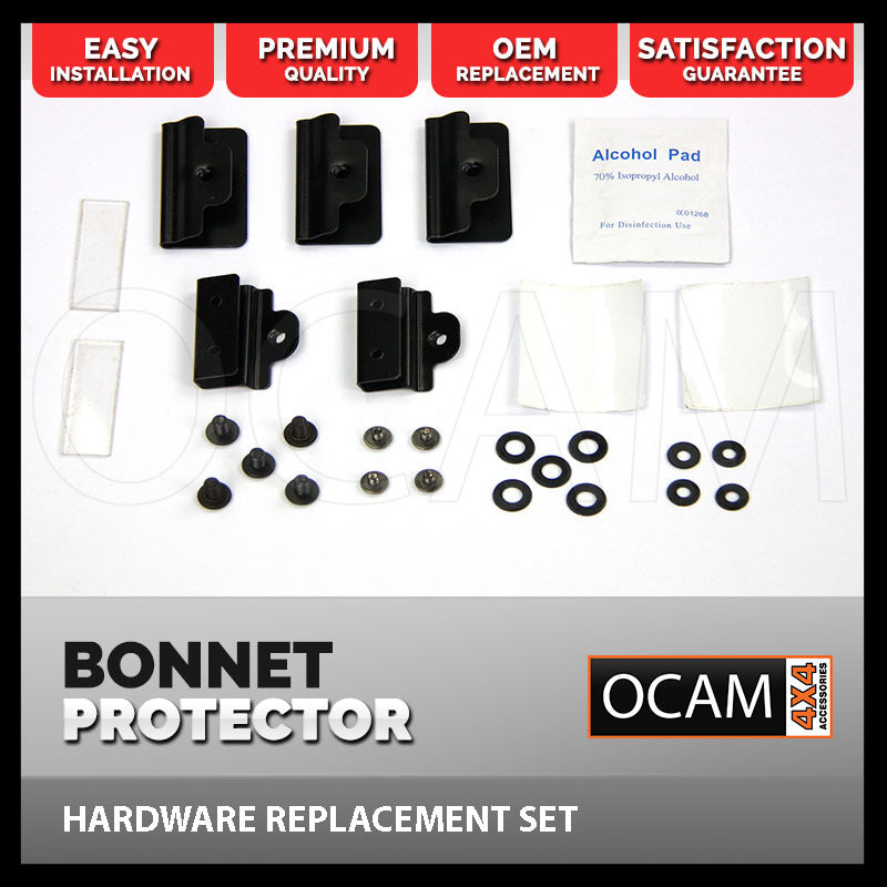 Bonnet Protector Clips for Isuzu D-MAX 2017-07/2020 Tinted Guard DMAX – additional photo