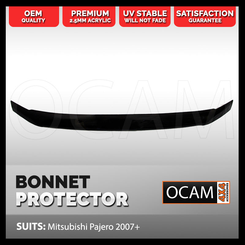 Bonnet Protector for Mitsubishi Pajero 2007-2021 NS NT NW NX Tinted Guard – additional photo