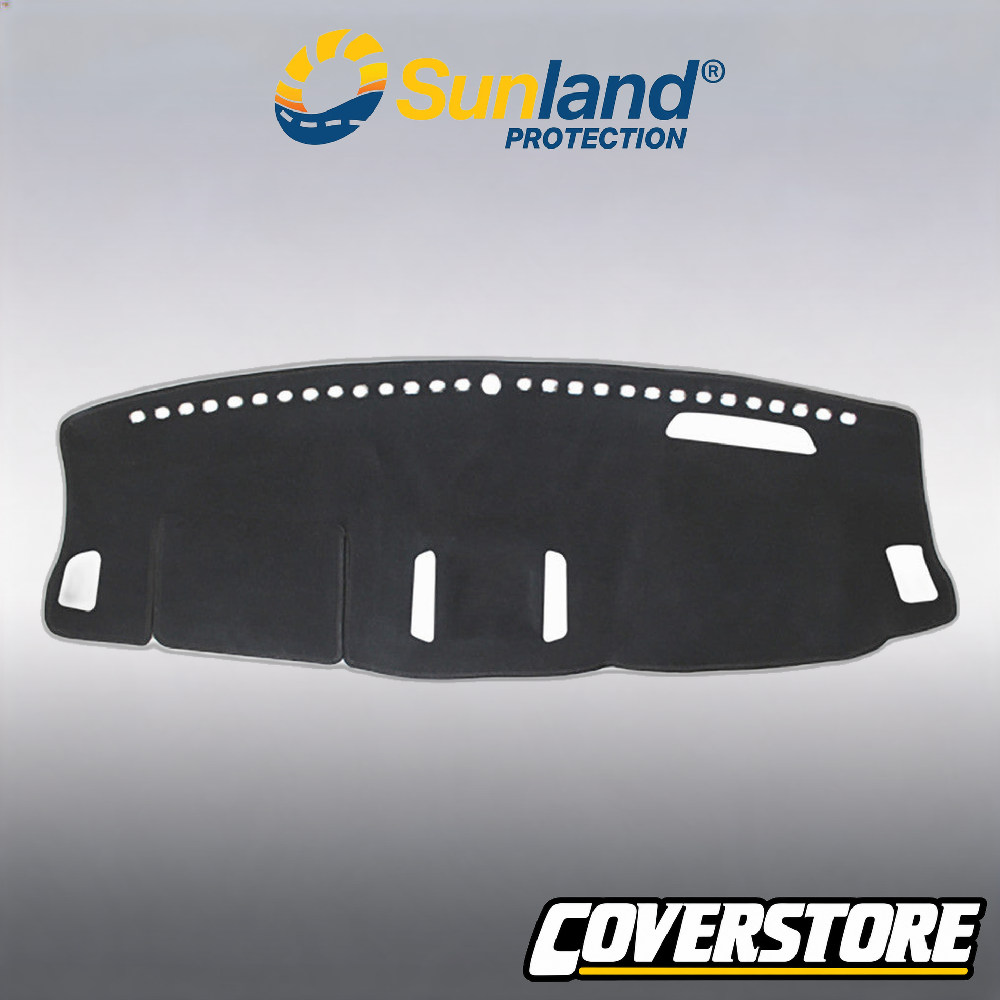 Suits Ford Ranger PX2 PX3 Dash Mat Charcoal 2015 - 2022 with centre coin tray recess and HUD cutout above speedo