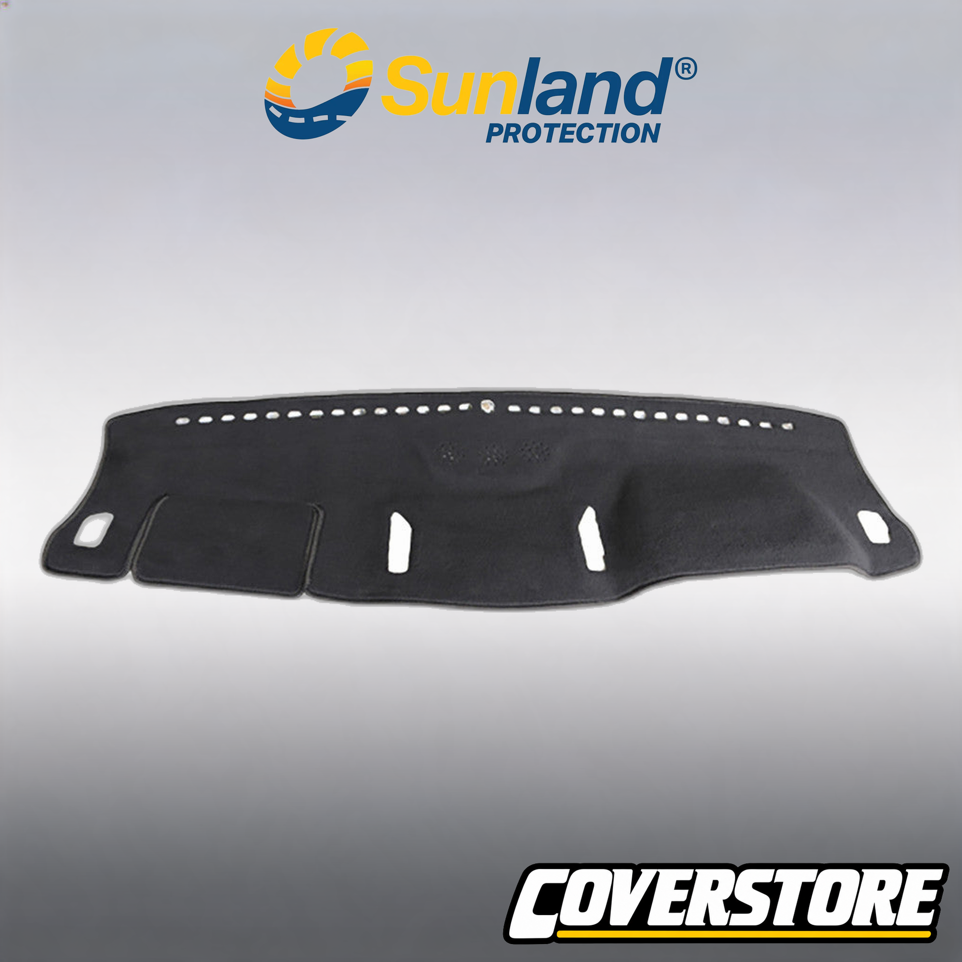 Suits Ford Ranger PX2 PX3 Dash Mat Charcoal 2015 - 2022 without centre coin tray recess and HUD cutout