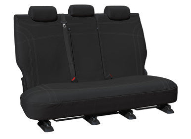 Getaway Neoprene Rear Row 2 Black - Silver Stitch Seat Covers Suits Everest 2015-2022 – additional photo