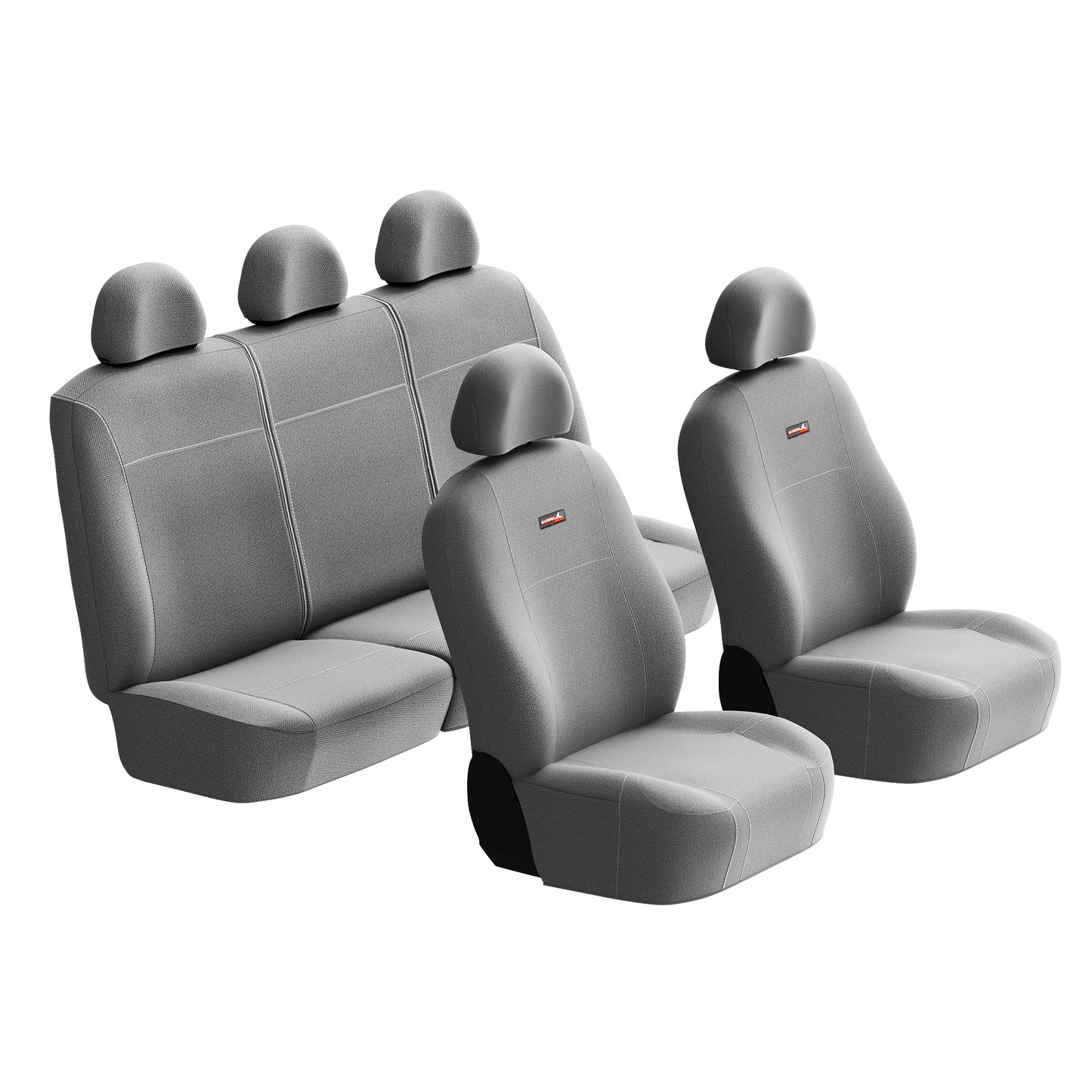 Sharkskin Canvas Seat Covers for Toyota Land Cruiser 79 Series (Oct/1999-ON) in Grey
