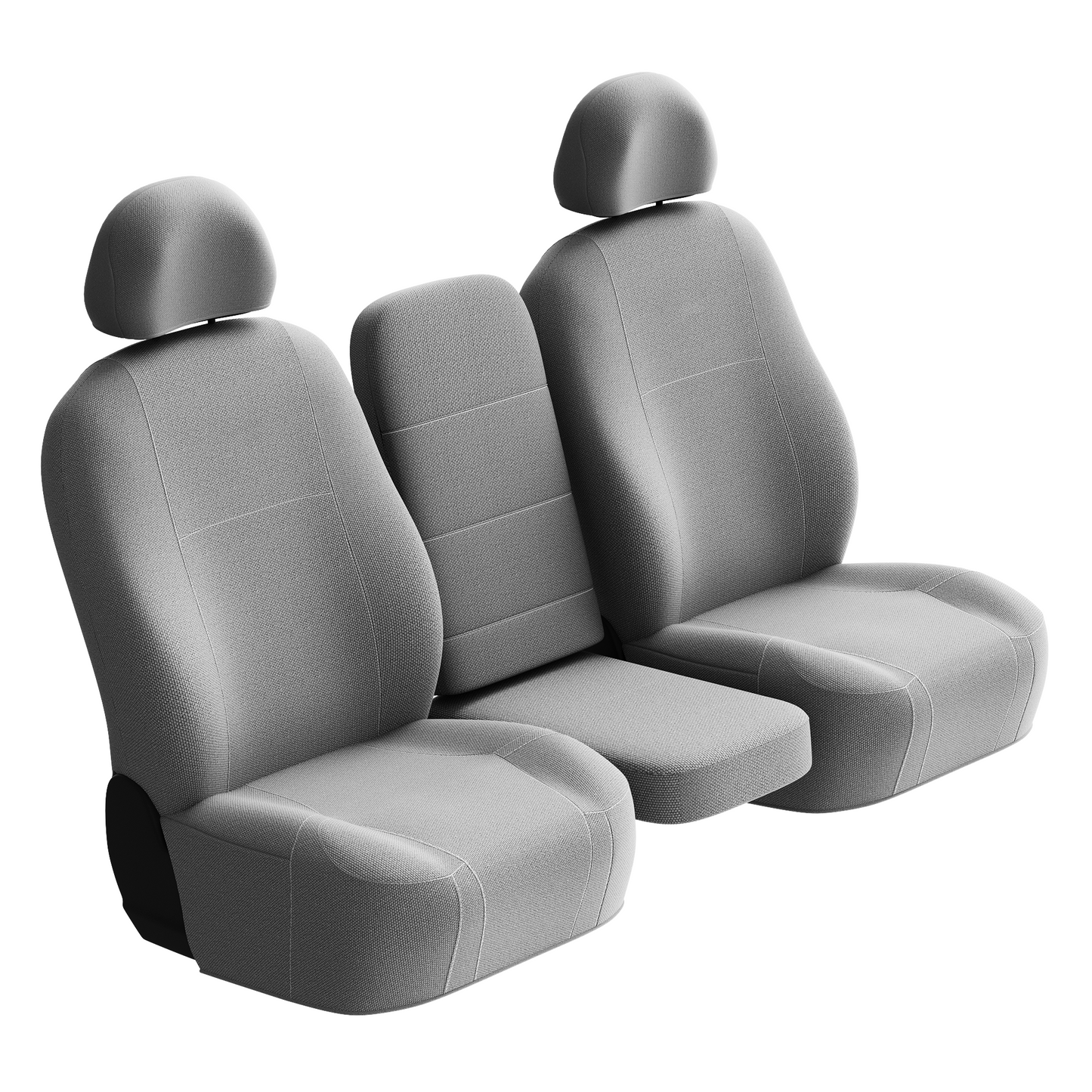 Sharkskin Canvas Seat Covers for Toyota Hiace TRH/KDH Series (Mar/2005–2015) in Grey