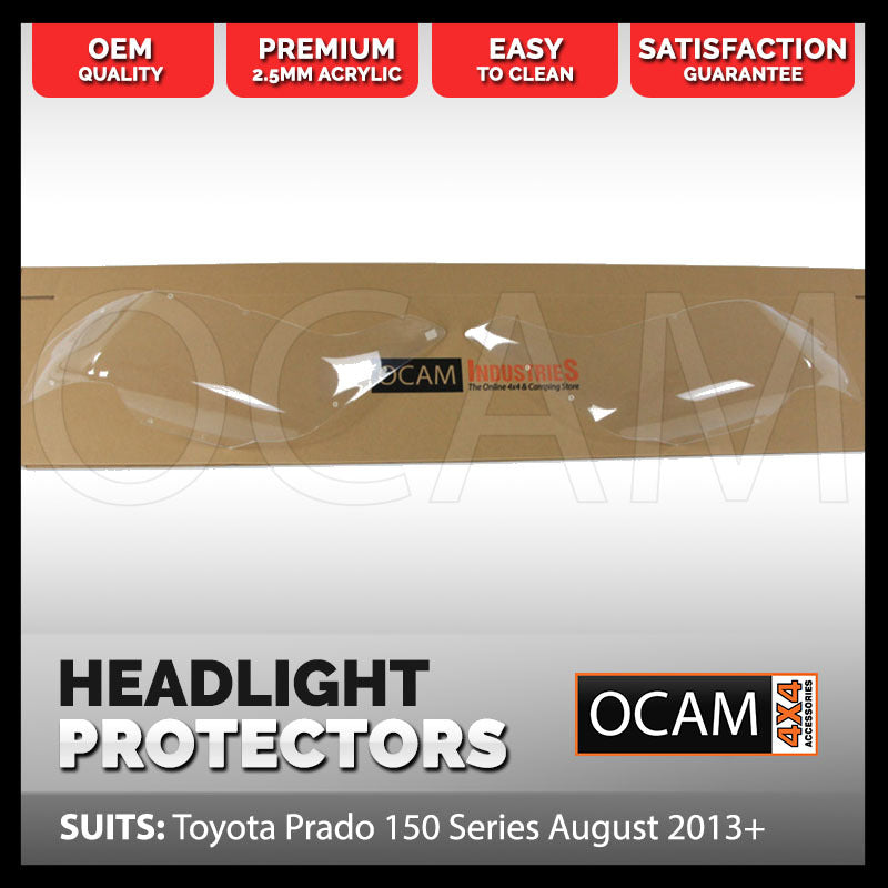 OCAM Headlight Headlamp Protectors for Toyota Prado 150 Series August 2013-2017 – additional photo