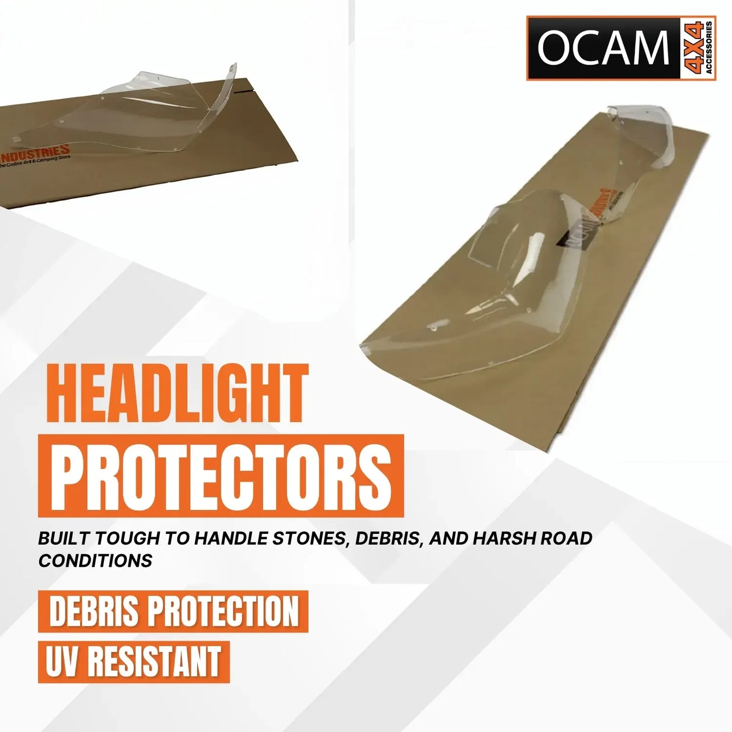 OCAM Headlight Headlamp Protectors for Toyota Prado 150 Series August 2013-2017 – additional photo