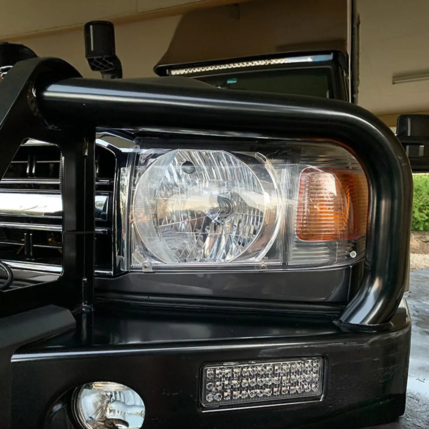 OCAM Headlight Protectors for Toyota Landcruiser 70, 76, 78, 79 Series, 2007-10/2023, Lamp Covers – additional photo