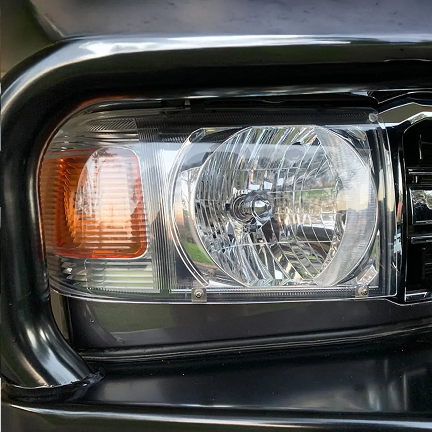 OCAM Headlight Protectors for Toyota Landcruiser 70, 76, 78, 79 Series, 2007-10/2023, Lamp Covers – additional photo