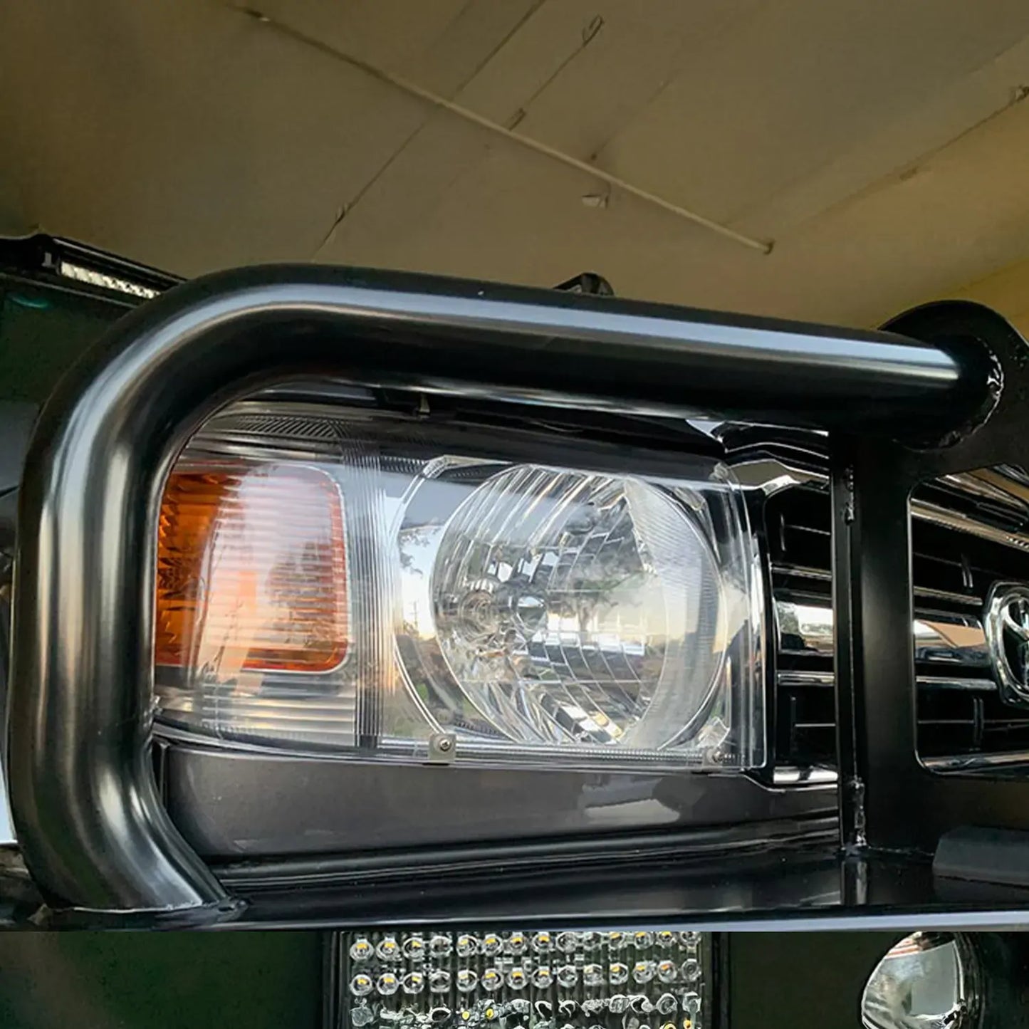 OCAM Headlight Protectors for Toyota Landcruiser 70, 76, 78, 79 Series, 2007-10/2023, Lamp Covers – additional photo