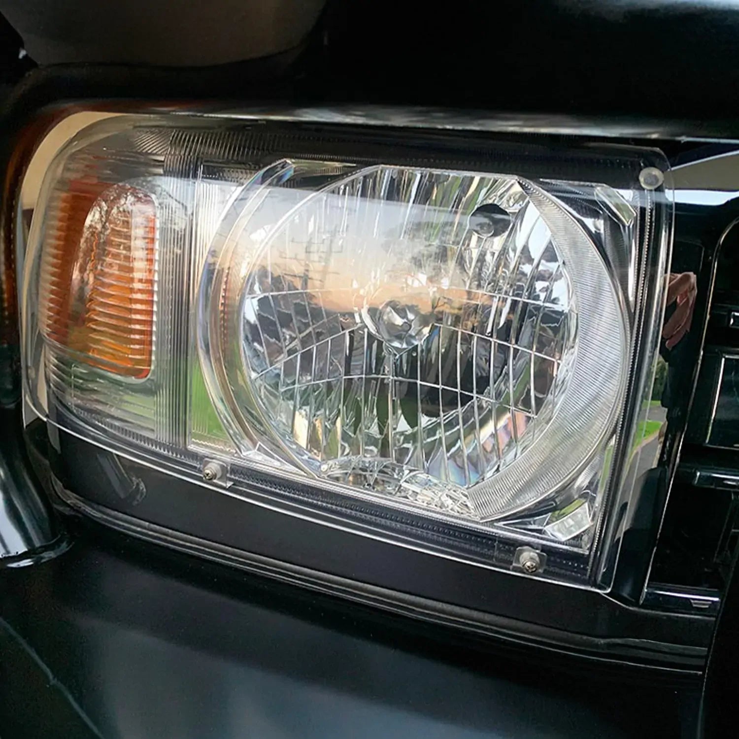 OCAM Headlight Protectors for Toyota Landcruiser 70, 76, 78, 79 Series, 2007-10/2023, Lamp Covers – additional photo