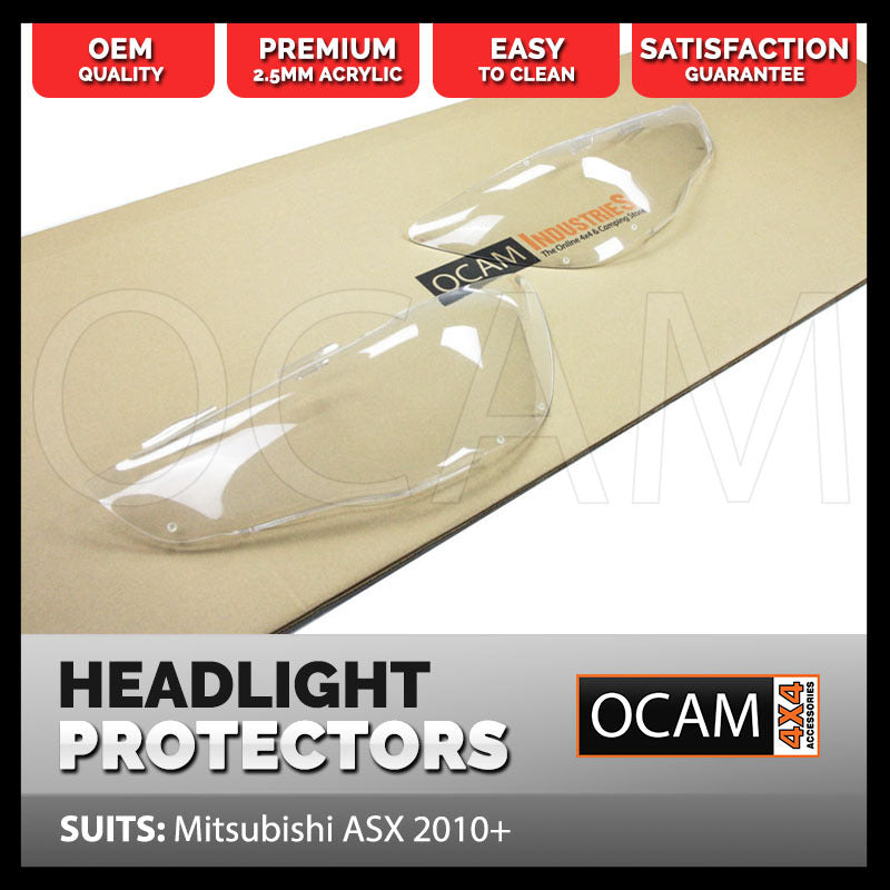 OCAM Headlight Headlamp Protectors for Mitsubishi ASX 2010-2018 Lamp Covers – additional photo