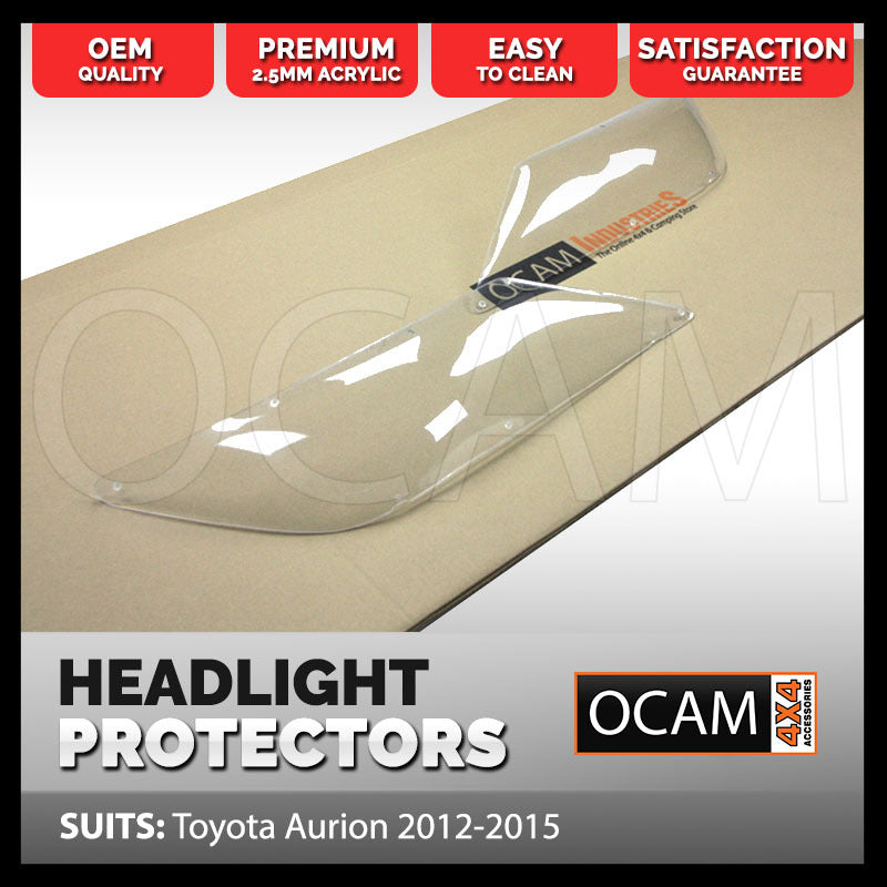OCAM Headlight Headlamp Protectors for Toyota Aurion 2012-2015 Lamp Covers – additional photo
