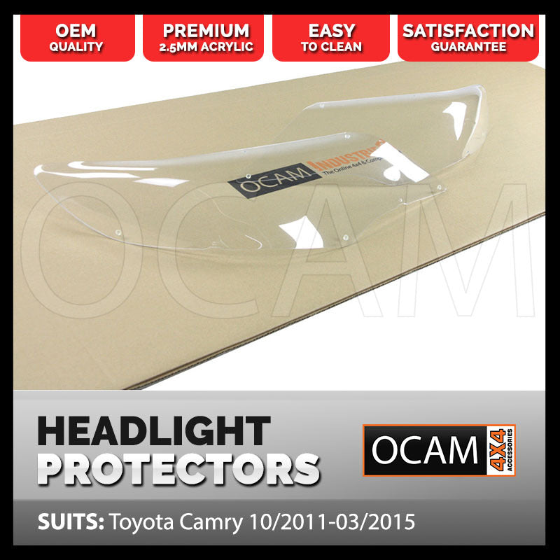 OCAM Headlight Headlamp Protectors for Toyota Camry XV50 10/2011-03/2015 Lamp Covers – additional photo