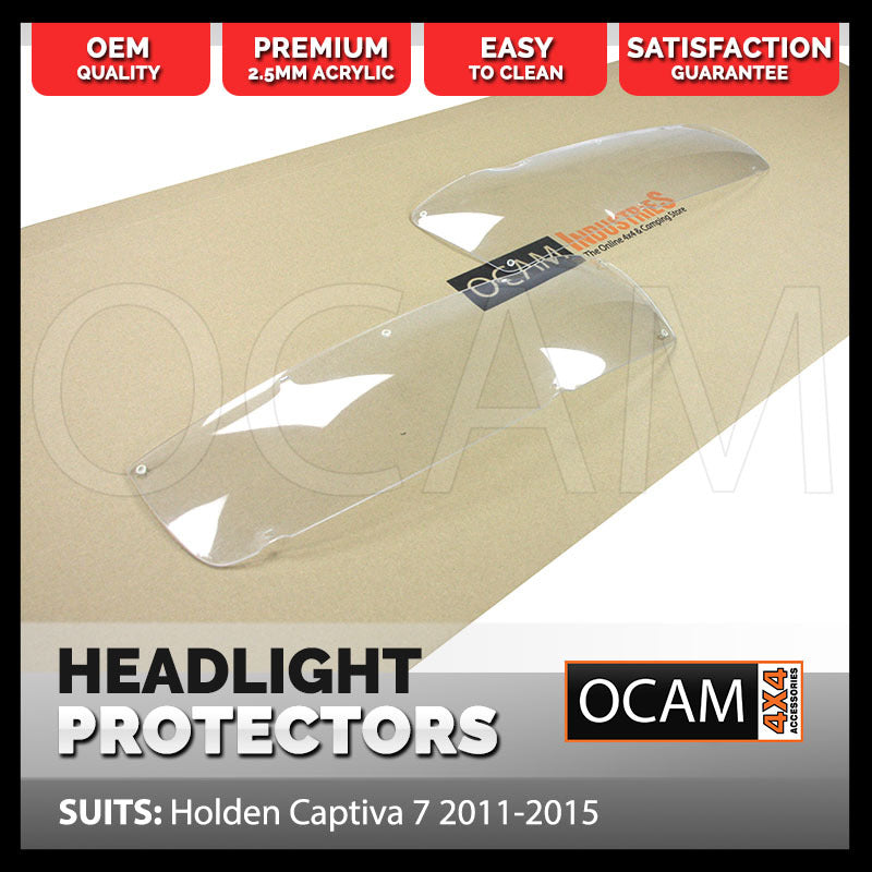 OCAM Headlight Headlamp Protectors for Holden Captiva 7 2011-2015 Lamp Covers – additional photo