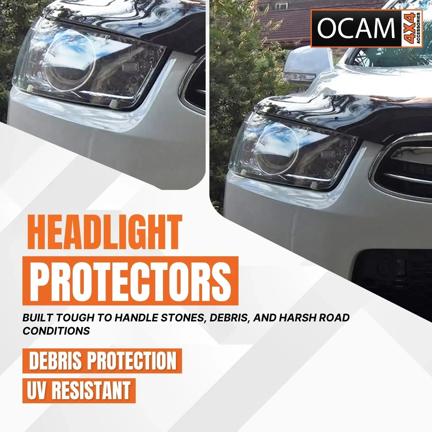 OCAM Headlight Headlamp Protectors for Holden Captiva 7 2011-2015 Lamp Covers – additional photo