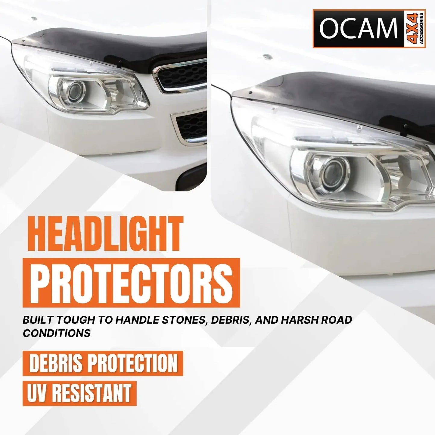 OCAM Headlight Headlamp Protectors for Holden Colorado 2008-2011 Lamp Covers – additional photo