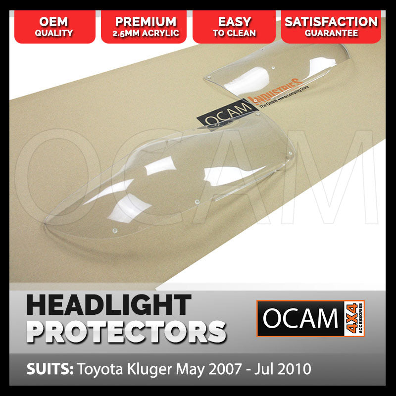OCAM Headlight Protectors for Toyota Kluger May 2007 - Jul 2010 Lamp Covers – additional photo