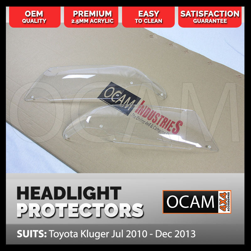 OCAM Headlight Protectors for Toyota Kluger Jul 2010 - Dec 2013 Lamp Covers – additional photo