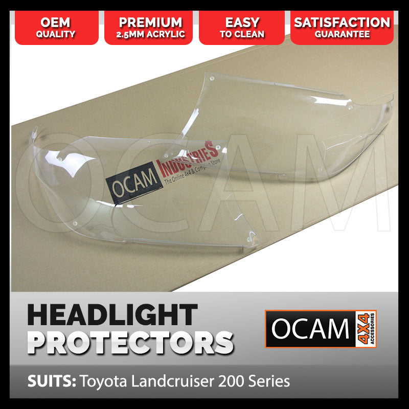 OCAM Headlight Protectors for Toyota Landcruiser 200 Series 2007-07/2015 Covers – additional photo
