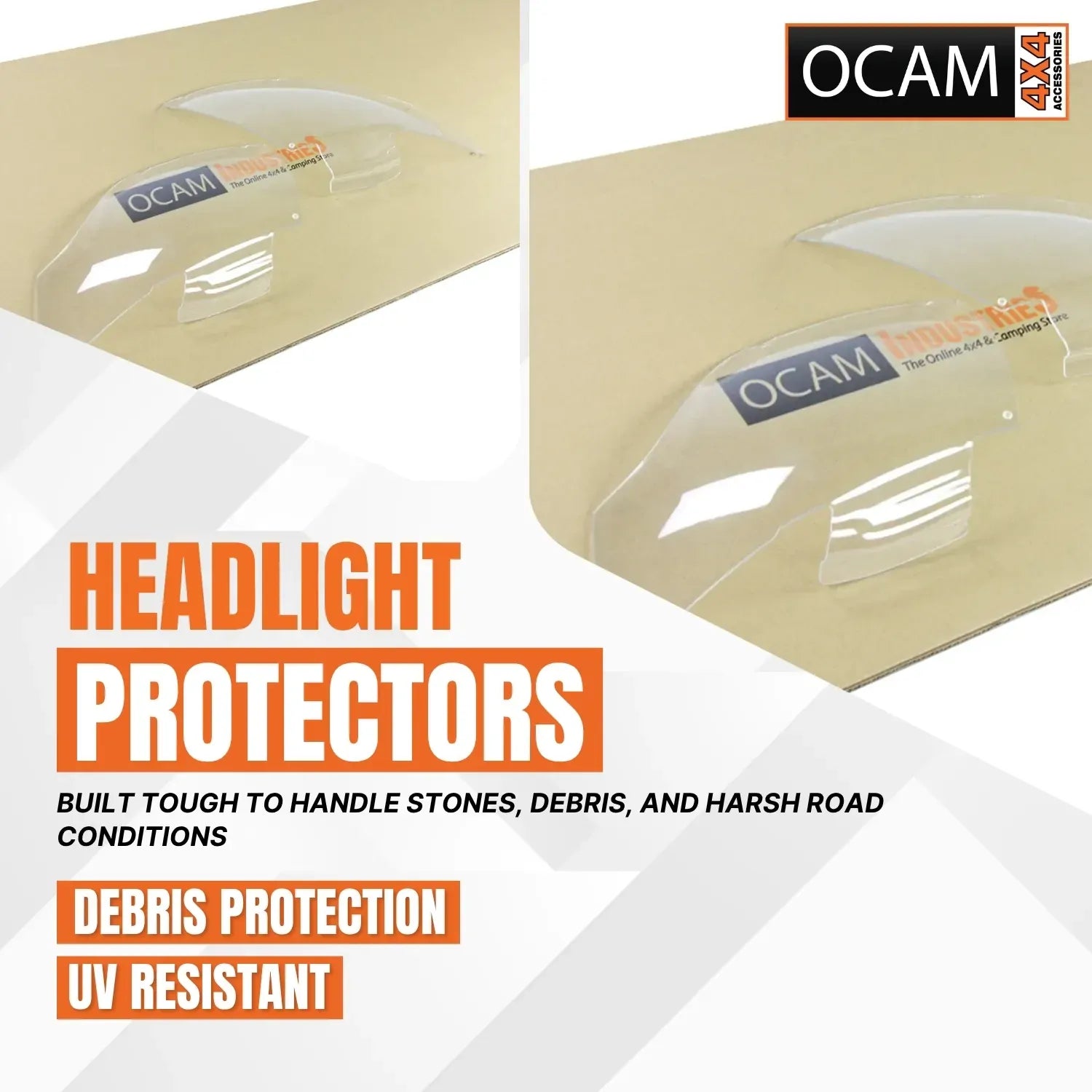 OCAM Headlight Protectors for Mitsubishi Pajero NS-NX 2006-2015 Lamp Covers – additional photo