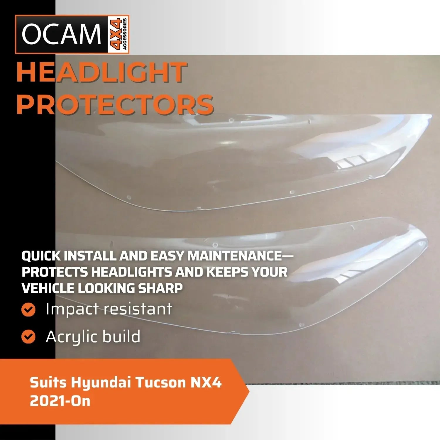 OCAM Headlight Protectors For Hyundai Tucson NX4 2021-On Headlamp Covers – additional photo